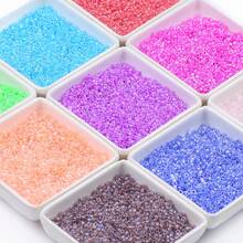 Approx. 1300pcs 2.5mm Multicolor Cream Machine-Embroidered Glass Seed Beads, Handmade Beading DIY Jewelry Accessories For Bracelets And Necklaces - DIY Glass Beads - View 1