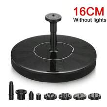 13cm, 16cm, 18cm Solar Fountain Pumps - Ideal For Outdoor Garden Pools, Bird Baths, Small Ponds. 8-Nozzle Floating Model - 16mm - View 5