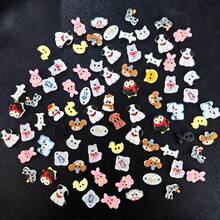 5/12/18/22/32/46 Buah Kancing Resin Kartun Bermata Dua Gaya Acak Pola Kucing Anjing Penguin Kelinci Aksesoris DIY Dekorasi Pakaian Boneka Aksesoris Buatan Tangan Kancing Dekoratif Buatan Tangan - Beraneka warna - View 8