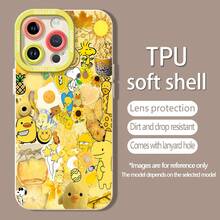 Collage de verano de  amarillo,  y Piolínfunda de teléfono Fundas compatibles con ,Apple,VIVO,OPPO,,, y Honor.Fabricadas en silicona TPU,ofrecen protección contra golpes y caídas. - Blanco - Ver 5