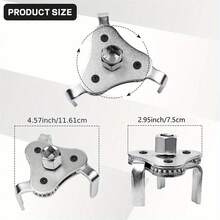 1pc Adjustable Oil Filter Wrench, 3-Jaw Adjustable Filter Removal Tool, Suitable For 2-Inch To 4.5-Inch Diameter Filters! - Oil Filter Wrench - View 11