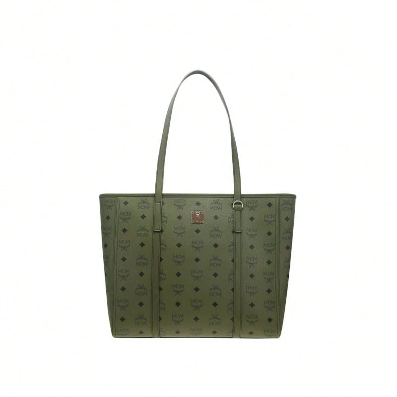 Mcm Liz Visetos Senior Vision Embroidery Women's Shoulder Bag MWPFAMT07K8001 - 苔蘚綠MWPFAMT07K8001 - 查看 1