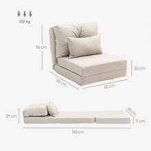 HOMCOM Futons - Beige - View 7