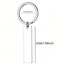 Stainless Steel Bar Keychain Engraved Matthew 28:20 Bible Verse, Inspirational Christian Faith Key Ring Gift For Baptism Confirmation Birthday, Daily Car Bag Key Accessory Religious Spiritual Keepsake For Men Women Friends - A - View 4