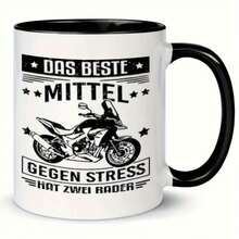 24-Hour Local Delivery In Mexico. 1 Motorcycle Mug, 11 Oz, Gift For Birthday, Christmas, Summer. Fun Coffee Mugs To Give As Gifts On Birthdays, Christmas, And Easter, As Well As For Everyday Use At Home Or In The Office. 11 Oz / 325 Ml Ceramic Mug. - 1 - 查看 9