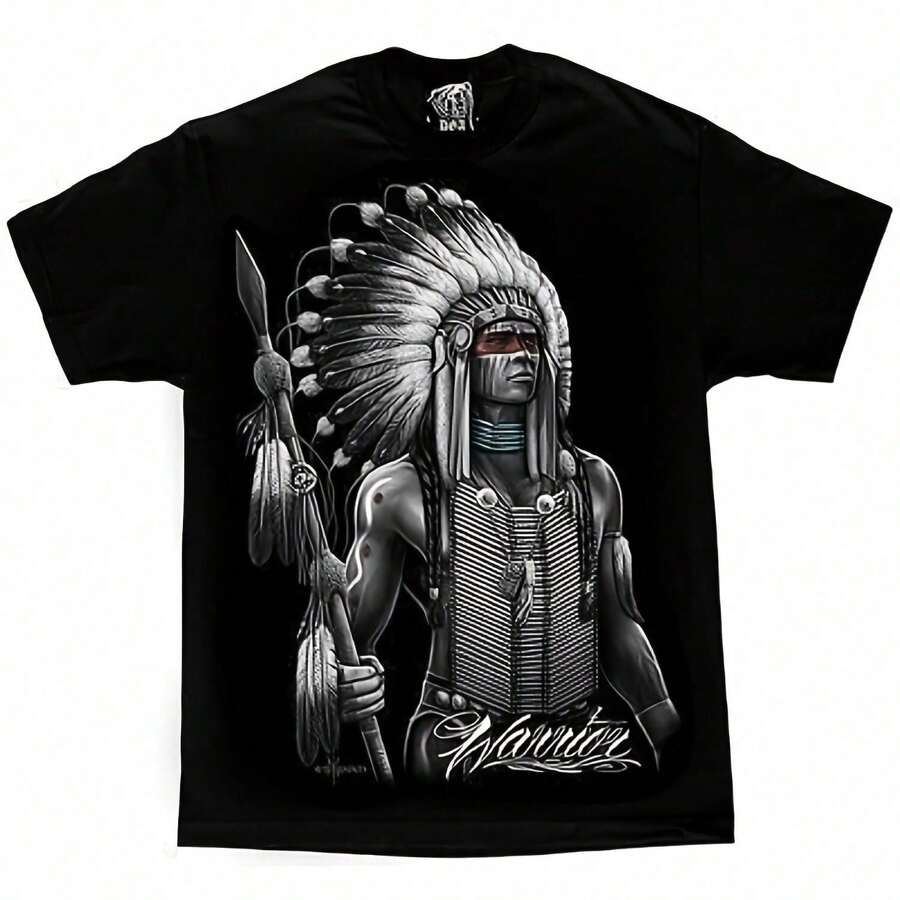 Authentic D Gonzales Dga Warrior S T Shirt M-4Xl - Black - View 1