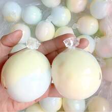 Juguete sensorial de apretar hecho a mano con cáscara crujiente y bola suave de rebote lento, bola de alivio del estrés con textura cerosa, juguete de relajación de escritorio estético relleno de arcilla suave, con sonidos satisfactorios - Multicolor - Ver 5