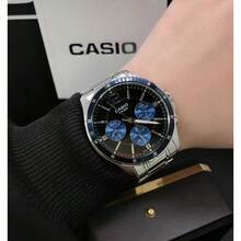 Casio 3-Eye Business Watch For Men, Waterproof Stainless Steel Quartz Wristwatch, Multi-Color Versatile Commute Watch - one-size - View 7