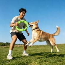 2pcs Hollow Flying Rings, Durable And Lightweight, Suitable For Outdoor Use Such As Beach, Park, Dog Walking And Other Scenes - Multicolor - View 1