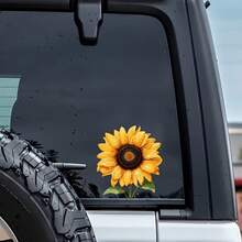 Exquisite Waterproof Car Stickers Featuring Sunflower And Water Droplet Patterns, Suitable For Cars And Laptops. Smooth And Scratch-Resistant Coating, Adding Irresistible Charm To Your Beloved Car! Perfect For Decorating Bumpers, Trucks And SUVs. - A - View 6