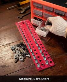 High Quality 36 Size Nut And Bolt Thread Checker, 20 SAE And 16 Metric Thread Gauge, Standard And Metric Thread Checker, Bolt Size Finder Tool For Nuts, Bolts, Screws, Wall Mount Identifier Gauge - 36 Thread Checker-36R - View 5