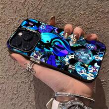 Vinilo azul cian con scratch de música DJfunda de teléfono Fundas compatibles con ,Apple,VIVO,OPPO,,, y Honor.Fabricadas en silicona TPU,ofrecen protección contra golpes y caídas. - Negro - Ver 5