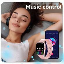 1pc Unisex High-Definition Touch Screen Comfortable Silicone Strap Smartwatch With Message Notification, Fitness Tracker, Calorie & Distance Tracking, Music Control, Remote Camera, Compatible With Smartphone, World Cup Party Sports Style - 彩色 - 查看 5