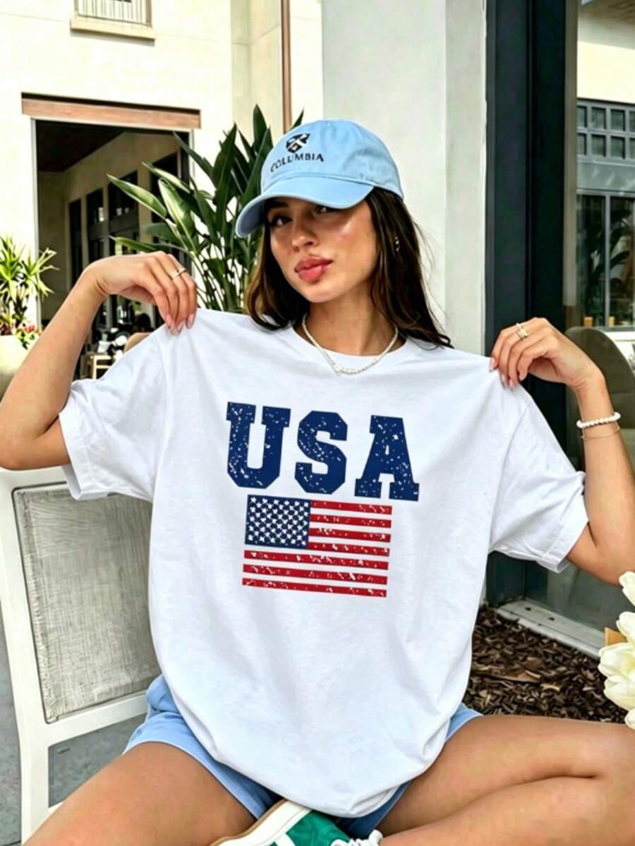 T-Shirt With Large Jesus Print - Loose Fit - Relaxed And Comfortable Style - White 2 - View 1