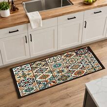 1pc Grid Pattern Diatomaceous Earth Drying Mat, Non-Slip Heat-Resistant Absorbent Pad, Suitable For Kitchen Countertop, Coffee Machine, Tableware, Home Cafe Bar Party Decoration Placemat Gift - Multicolor - View 13