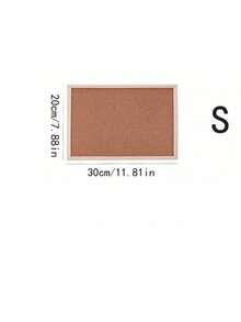 Multifunctional Cork Bulletin Board With Wooden Frame - Perfect For Storing Jewelry, Displaying Photos And Recording Notes, A Cute Storage Rack For Bedroom And Study - Mocha Brown - View 10