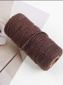2mm 100M Colorful Macrame Cord Handmade Crafts DIY Beige Twisted Cord Twine Rope String Home Textile Two Strand Weaving Decor, Rope, Macrame Yarn For Wall Hangings, Plant Hangers, Crafts, DIY Decorating Projects - Multiple Styles - View 15