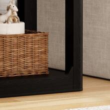 Set Of 2 Bedside Tables, Side Tables With 3cm Thick Boards, Two-Level Bedside Tables For The Living Room, Suitable For Bedrooms And Living Rooms, Black Color, 50*40*60 Cm. - Black - View 9
