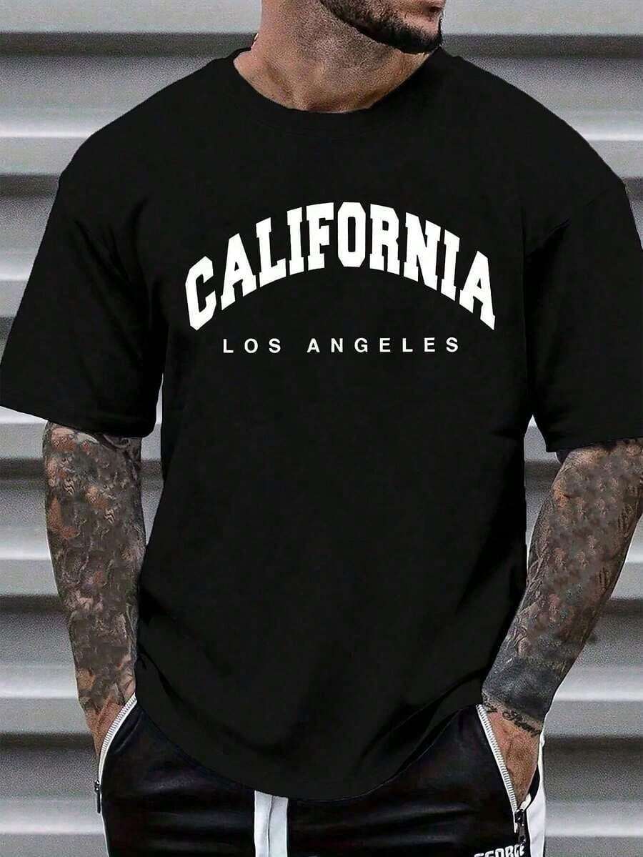 Men's | USA Graphic Tees, Western Graphic Tees, Men's Clothing, Men's Shirts, Graphic Tees, Women's Clothing, Summer Tops, Summer Clothes, Graphic Tees - 黑色 - 查看 1