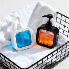 Refillable Transparent Soap Dispenser Bottle Set - Bathroom Kitchen Sink Pump Liquid Dispenser, Hand Soap & Dish Soap Lotion Container, Travel Bottle Set - Multicolor - View 5