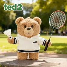 Pendentif en peluche d'ours TED2, porte-clés mignon de dessin animé, breloque de sac, ornement de sac à dos, poupée en peluche, cadeau d'anniversaire pour filles - Multicolore - View 2