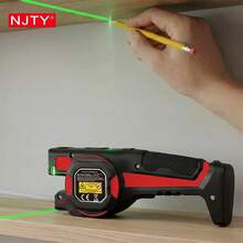 NJTY 3-In-1 Laser Tape Measure: It Has A 5m Self-Locking Retractable Tape, Bidirectional Up/Down Green Laser Line Projection, High-Precision Leveling Bubble, Portable Handheld Laser Tool For Construction, Carpentry & Home Renovation DIY Projects - One Size - View 8