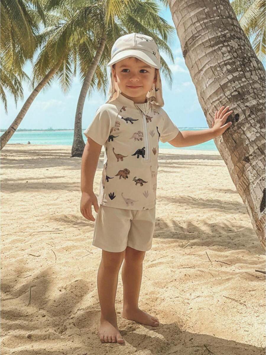 Baby Boys Swimwear - Khaki - View 1