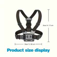 Adjustable Chest Mount Phone Holder Harness, Action Camera - Black Soft Pouch Design, Suitable For Cycling, Kayaking, Fishing, Skateboarding POV/VLOG Recording, Adventure Gear - Multicolor - View 5