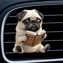 創意小狗汽車出風口香氛夾組套，汽車芳香療癒裝飾夾，空調香氛裝飾 - 彩色 - 查看 9