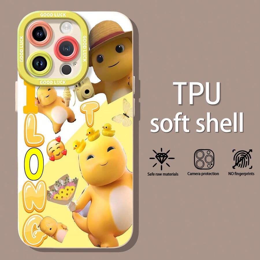 Diversión veraniega en Bailong amarillofunda de teléfono Fundas compatibles con ,Apple,VIVO,OPPO,,, y Honor.Fabricadas en silicona TPU,ofrecen protección contra golpes y caídas. - Blanco - Ver 1