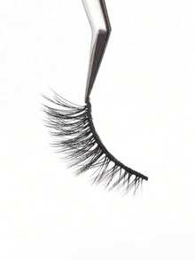 10 Paar 3D Kunstnerz-Wimpern, natürliche lange volle Streifen- und Halbwimpern mit transparentem Band, kurze Kunstnerz-Wimpern, Make-up-Wimpern, dicke Wimpern - Schwarz - Übersicht 5