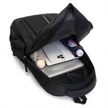 SHILAN Mochila para portátil de negocios & desplazamientos, diseño de múltiples compartimentos, mochila de gran capacidad de almacenamiento con tiras reflectantes para uso en oficina y viajes de negocios - Multicolor - Ver 6