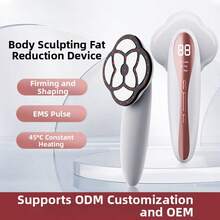 SEAGO EMS Body Shaping Machine With 45°C Constant Temperature Function, 6 Electrode Pads Fat Burning Massager, 3 Modes For Skin Firming And Cellulite Removal, Suitable For Abdomen, Arms, Legs And Postpartum Stretch Mark Care, Handheld Electric Shaping Device, Infrared Heating EMS Pulse Fat Reduction Massager, Portable Skin Firming Machine For Home Body Shaping And Muscle Relaxation, Battery Capacity: 1200mAh - Multicolor - View 6