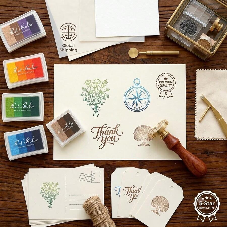 1 pieza Almohadilla de tinta de color degradado, 4 almohadillas de tinta de artesanía de color degradado, sello de goma, adecuado para scrapbooking, elaboración de tarjetas, papel decorativo, scrapbooking, tela de madera, mejor regalo, estilo de color rosa aleatorio