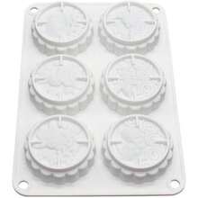 Molde de Silicona para Pastel con diseo de Conejo, Hecho a Mano, para Bricolaje, molde de silicona para pastel, molde para pastel de luna Mooncake N8, 52x 5, 8x 0, 84 Pulgadas - como las fotos - Ver 3