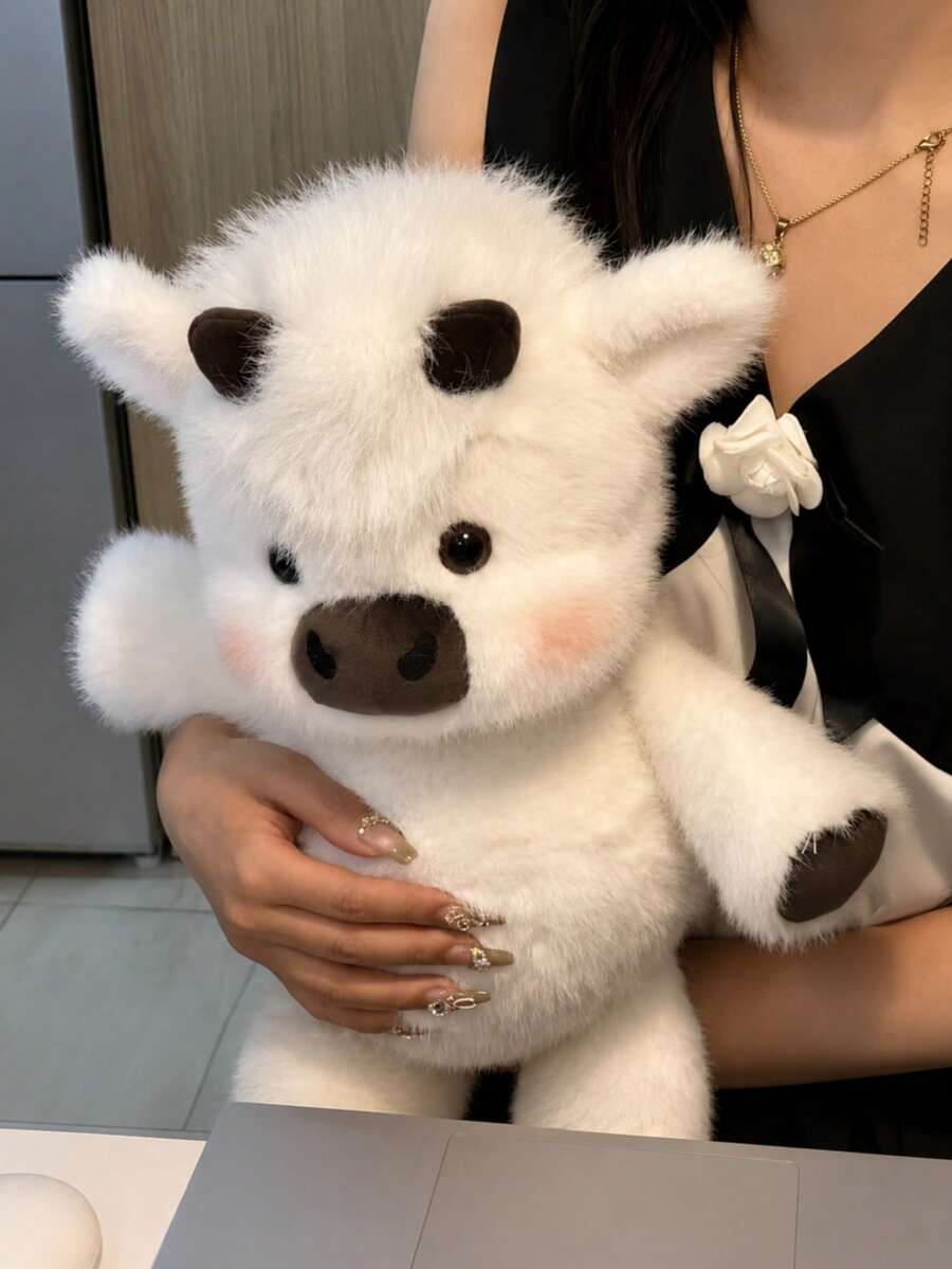 Nueva serie de muñecos de peluche esponjosos, que incluye vaca de las tierras altas suave, panda corriendo y oveja de peluche. Decoración del hogar, cojín y regalo adecuado para el Día del Niño, Día de San Valentín, Día de la Madre, Pascua, Halloween, Navidad y otras festividades como regalos perfectos, regalo de cumpleaños