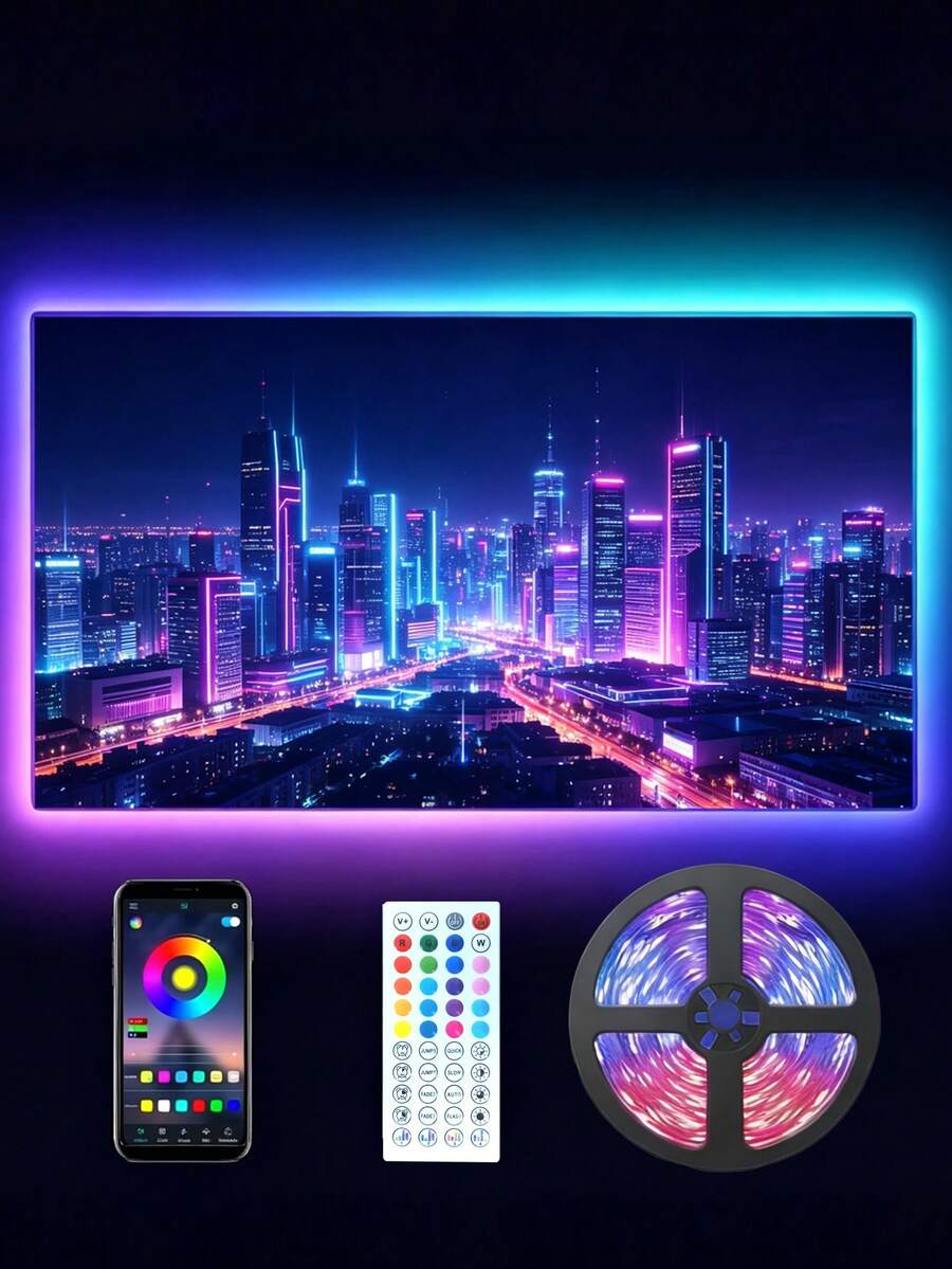 Lampu Strip LED USB 1m-30m, Lampu Strip LED dengan Kontrol Jarak Jauh Inframerah 44 Tombol, Lampu Strip LED RGB Pintar 32,8 kaki, Mendukung Kontrol Aplikasi, Pengaturan Timer, dan Mode Musik. Cocok untuk Kamar Tidur, Komputer, Lemari, dll. Lampu Dekoratif LED, Sempurna untuk Pesta Ulang Tahun, Perayaan Liburan, dan Hadiah Natal, Dekorasi Rumah, Kamar Tidur, Ruang Tamu, Rumah, Natal, Pesta, Pernikahan, Dekorasi Natal