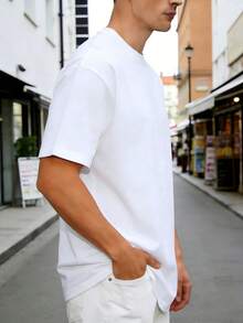 Men's Casual Style T-Shirt, With Floral Designs And The Text "You", Suitable For Wearing In Spring And Summer, Is A Perfect Gift For Friends And Family. - White - View 2