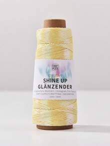 1mm/150m Shiny Holographic Flash Thread, Gold And Silver Wire Core Wrapped Thread, Used For DIY Knitting, Crochet, Party Decoration, And Jewelry Rainbow Yarn - Multicolor - View 22