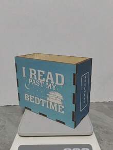 Wooden Bookmark Box - Open-Style Storage Box With Book Page Theme, Suitable Gift For Night Owl Readers & Book Lovers, Home/Office Desktop Decor, Present For Bibliophiles - Multicolor - View 9