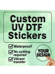 Custom Font Pattern Crystal Self-Adhesive Stickers, Character And Pet Portrait Stickers, Commercial Promotion Stickers, Company Logo Stickers, Upload Your Design Drawings - Multicolor - View 4