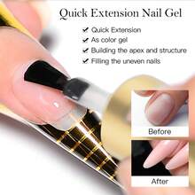 MSRUIOO 3-In-1 Quick Extension Nail Gel 8ml - Shaping, Color & Extension Nail Gel, Soak-Off UV/LED Nail Polish, Suitable For Salon & Home Manicure - Multicolor - View 3