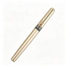 1pc Luxury Metal Fountain Pen, 0.5mm Fine Nib, Smooth Writing Signature Pen For Business Office, Classic Retro Design With Gift Option - 839 102 - View 6