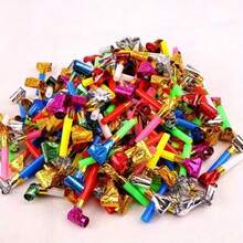 5/20/50pcs Colorful Birthday Party Blowers, Party Noise Makers, Christmas Trumpets, Party Whistles, New Year Party Favors, Party Blowers, Party Gifts, Party Supplies, Random Colors - Multicolor - View 5