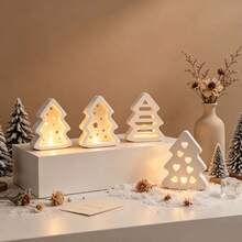 DIY Clay Mold 4-Cavity Hollow Christmas Tree Mold Star Heart Christmas Tree Plaster Pendant Silicone Mold - Christmas Ornament Mold - View 5