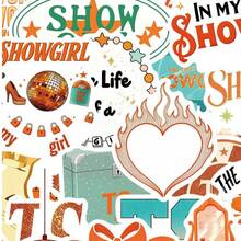 50Pcs Cartoon Taylor Stickers Fun Graffiti Gifts Decor Stickers Taylor Mech Taylor Stuff Taylor Gifts Vinyl Waterproof For Laptop Phone ,Case,Gifts, Computer, Journaling, Skateboard ,Water Bottles ,Scrapbooking ,Guitar School Supplies - A - View 2