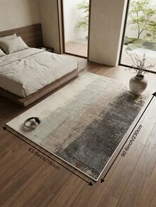 1 pieza Alfombra de sala de estar con lavado de tinta multicolor, adecuada para cocina, comedor, dormitorio, decoración de habitación para vacaciones, interior/exterior, oficina, vestíbulo, felpudo antideslizante, alfombra de baño, pasillo, área de estudio y juegos. - Multicolor - Ver 15