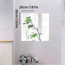 Acrylic Mirror Self-Adhesive Full Length Mirror Wall Mounted No Drilling Soft Mirror Home DIY Floor Mirror Dressing Mirror - Silver Lenses - View 11
