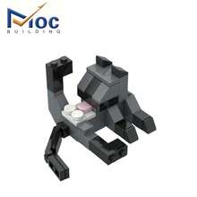 牛貓、暹羅貓、橘貓動物積木模型，MOC 互鎖套裝創意 STEM 積木－DIY 家居裝飾桌面擺飾，適合作為聖誕、節日或生日禮物送給 6 歲及以上的男孩女孩 - 彩色 - 查看 6