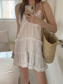 Women Midi Dresses - White - View 6